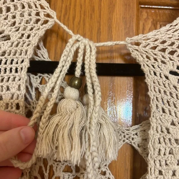 Tularosa Cream Crochet Swim Coverup - Picture 4 of 7